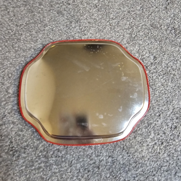 Vintage Tin Small Apple Serving Plates Set of 4 - Picture 2 of 5